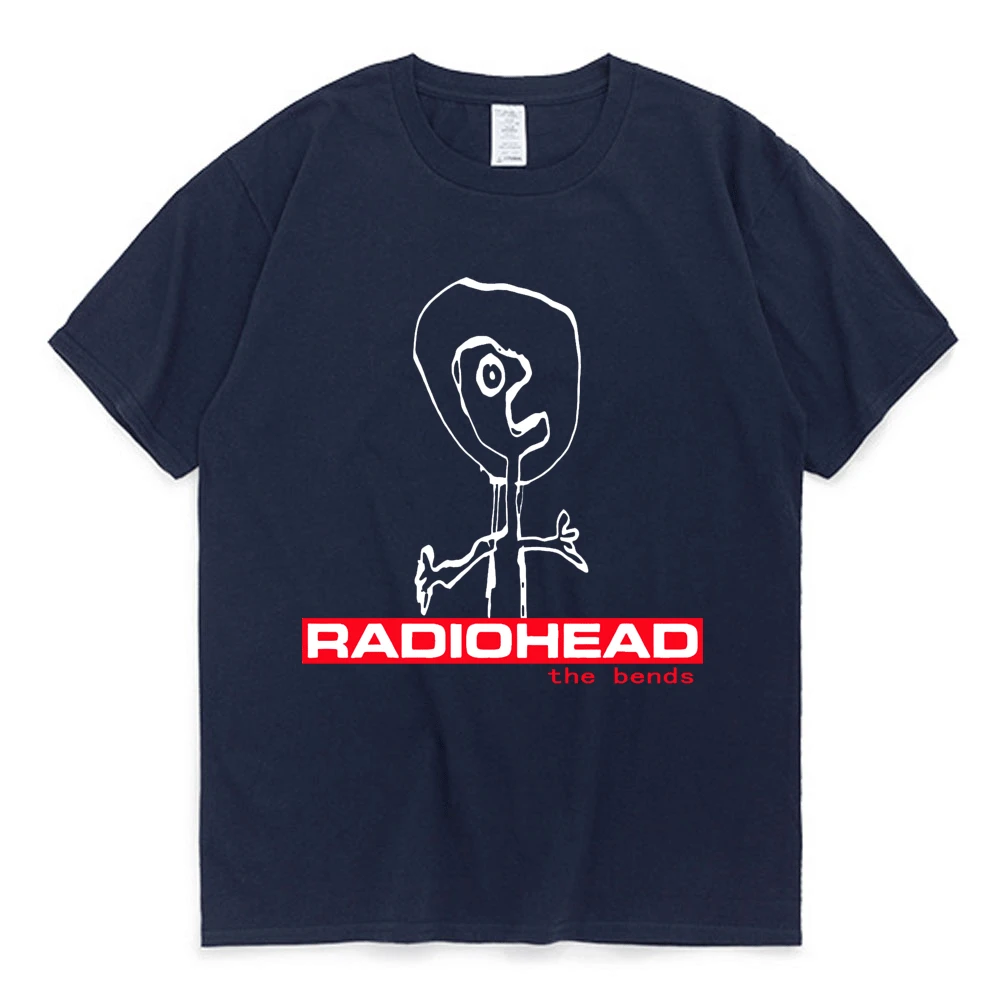 Rock Band Radiohead The Bends Graphic T Shirts 90s Vintage Punk Hip Hop Short Sleeve Tee Shirt Oversized Streetwear T-shirt Male