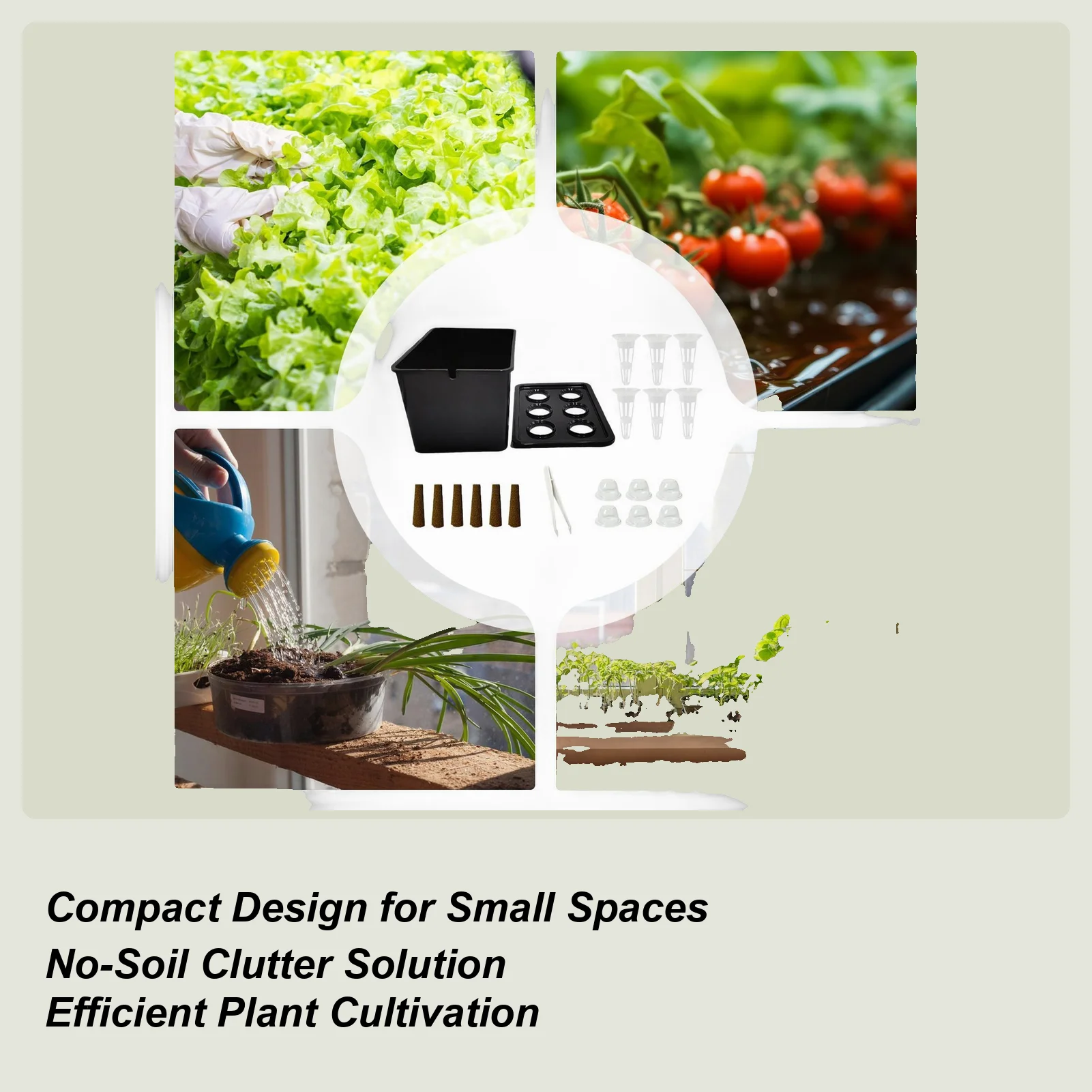 

Hydroponic Planting System Beginners-Friendly Equipment Indoor Hydroponics Planting Seedling Kit For Lettuce Flowers Balcony