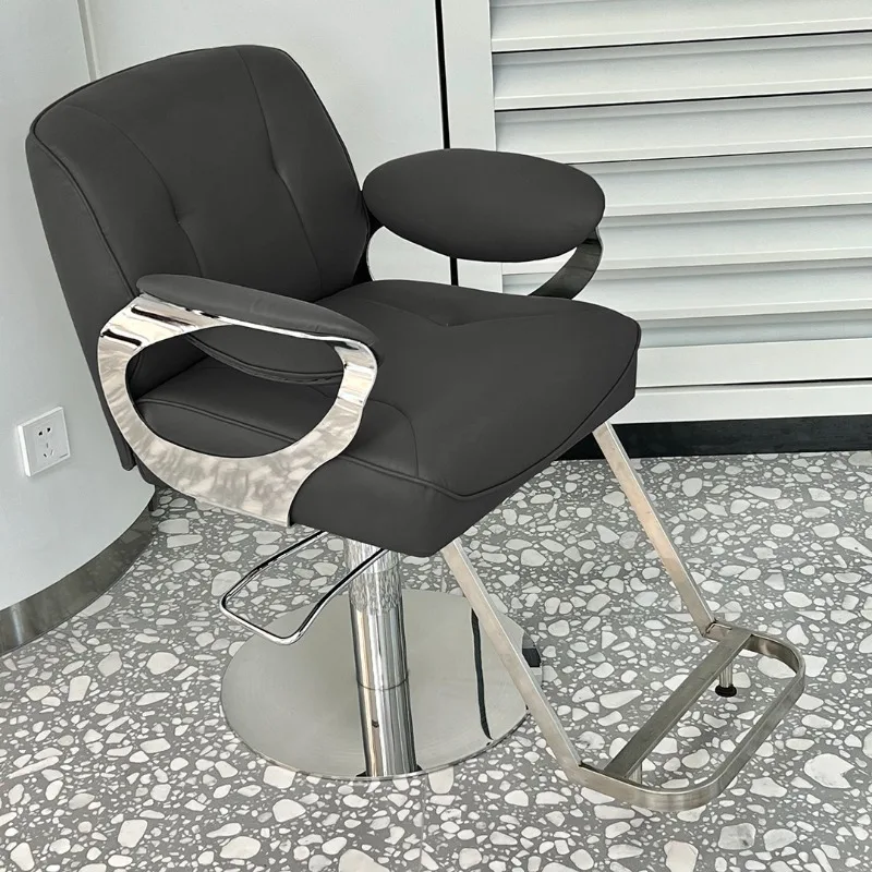 

Reclining Facial Luxury Barber Chairs Swivel Working Barber Chairs Manicure Pedicure Modern Shop Silla De Ruedas Salon Furniture