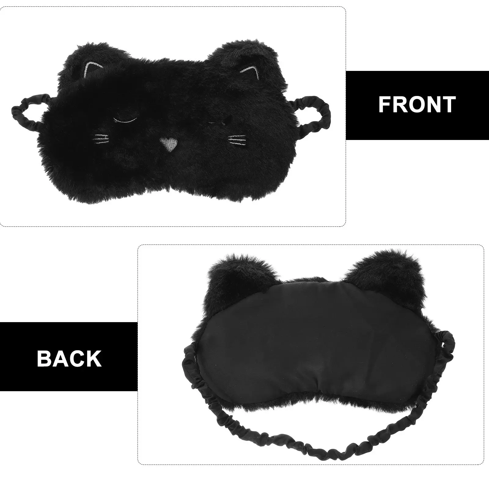 

Cute Rabbit Design Sleep Eye Patch Super Comfortable Light Blocking Eyeshade for Travel Home Hotel Meeting Train Light