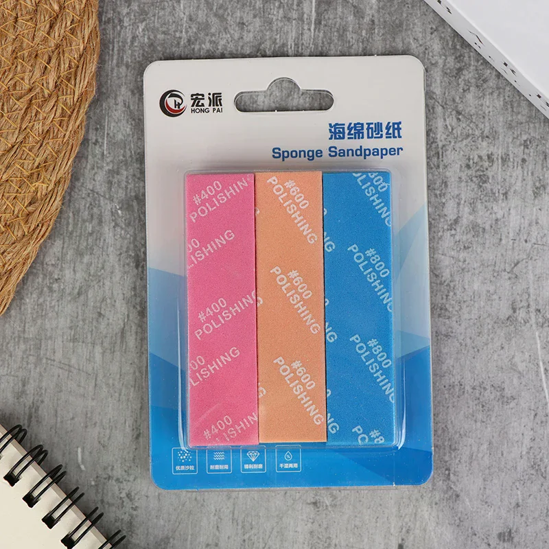 9개입 MS-E400-2000 반경질 샌딩 스틱 모델 제작 도구 플라스틱 모델 연마 막대 취미 DIY 공예