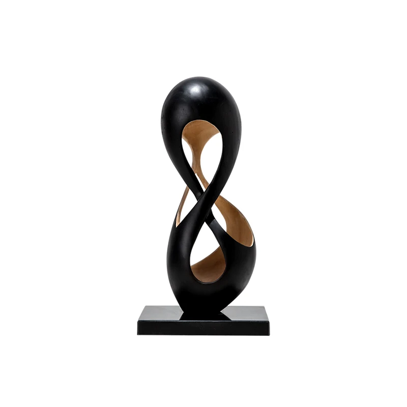 

ZL Abstract Solid Wood Sculpture Art Decoration Living Room Hallway Decoration Wood Carving Decoration