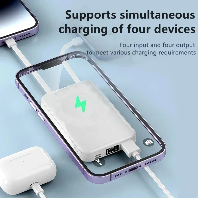 Ranwomen 20000mAh Wireless Power Bank Portable Magnetic Powerbank Fast Charge External Battery for Magsafe for Xiaomi iPhone