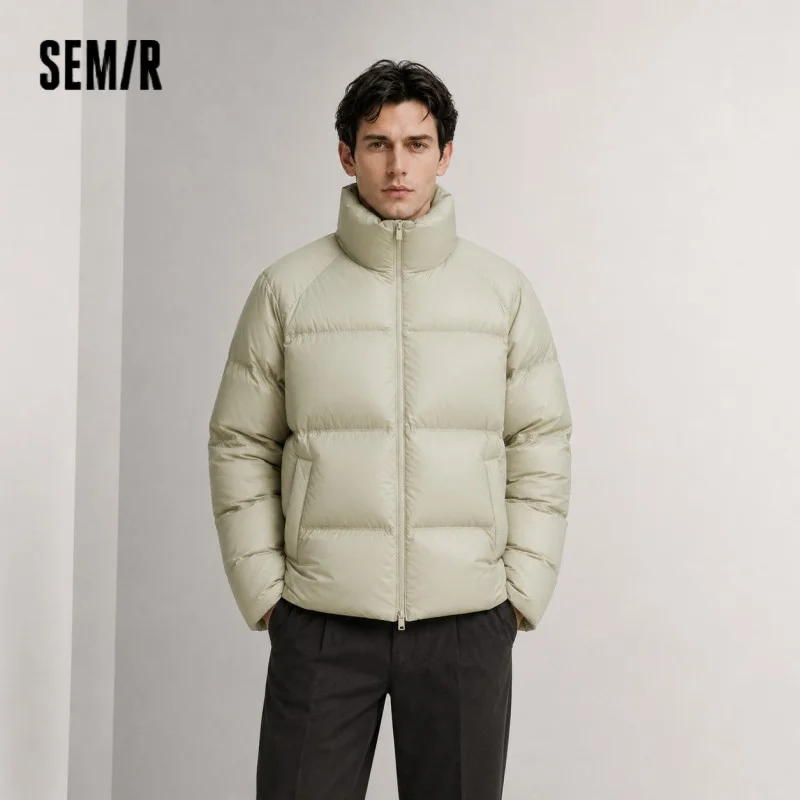 Semir Down Jacket Men 2026 Winter New Thickened Short Coat Three-Proof Thermal Puffer Coat Couple Top Trendy Down Jacket