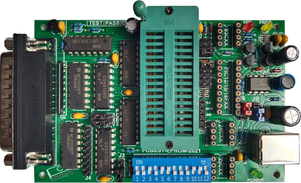 EPROM programming to 27 c16/32/64/128/256/512/010/020/040/080/801 burn