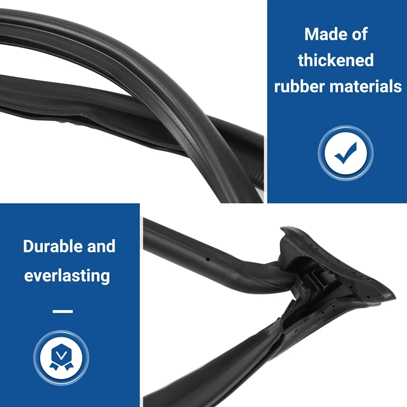 Windshield Header Weatherstrip For Jeep Wrangler 2018-2023 Glass Sealing Strip 68271695AI 68271695AC 68271695AA