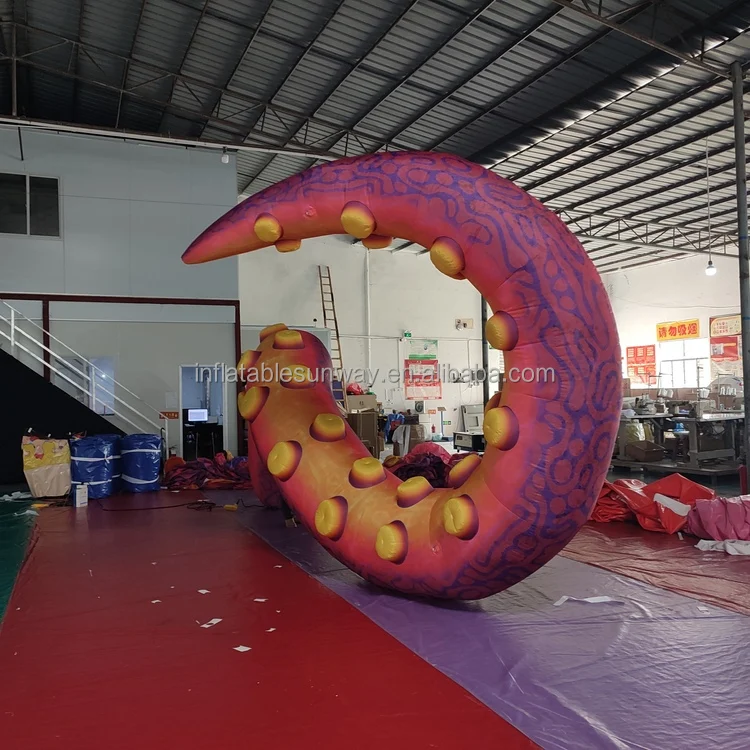 Tentáculos inflables gigantes verdes al aire libre inflables del pulpo del desfile del carnaval por encargo emergentes