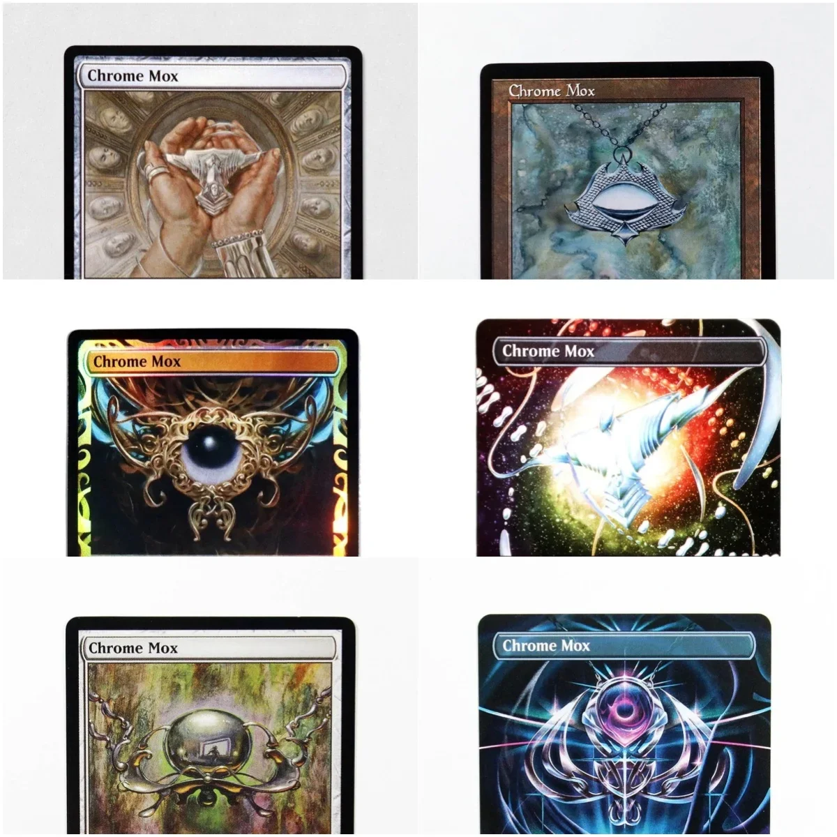 (Chrome Mox) Holo/Foil TCG بطاقات الوكيل السحري لعبة سوداء عالية الجودة لوحة تجميع الوكيل لعبة سطح السفينة بطاقات التداول