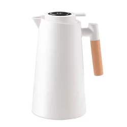 24Hours Insulated Smart Kettle Double Layer Glass Inner Liner Vacuum Thermal Coffee Pot Large Capacity Press Type Hot Water Jug