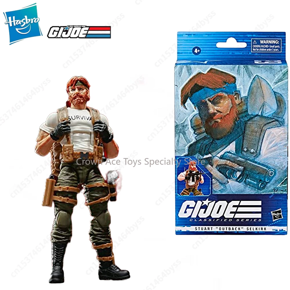 

G.I. Joe GI JOE Classified Series 6" Stuart Outback Selkirk 63 Action Manga Figures Model Trendy Toys Doll Collection Hobby Gift