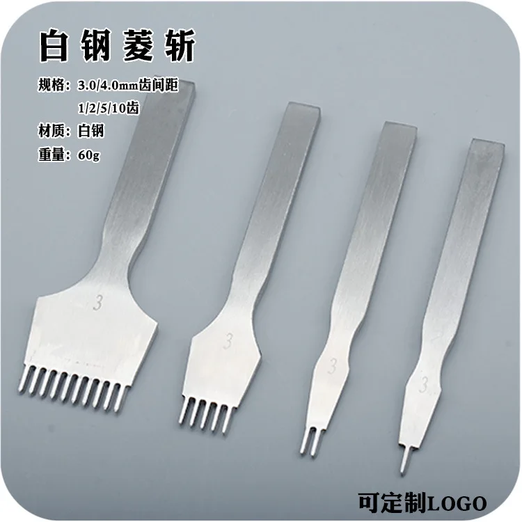 AOLIVIYA Leather Punching Ringchop Tool Set 3mm 4mm Handmade DIY Craft For Leather Art Goods Sewing Specialty Tools