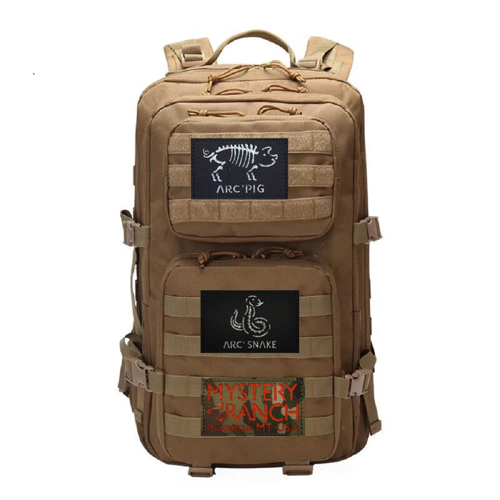 Outdoor Bag Accessories Skull Series Laser Cut  Armband IR Reflective Badge Mystery Ranch Glow-in-the-dark Magic Backpack Patch