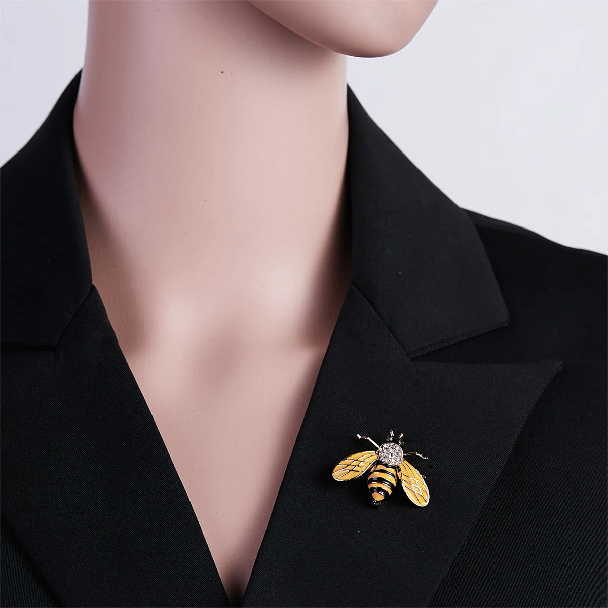 Kristall Kleine Biene Broschen Für Frauen Exquisite Vintage Strass Insekt Biene Anstecknadeln Tier Abzeichen Vielseitig Schmuck Geschenk – Detail 15