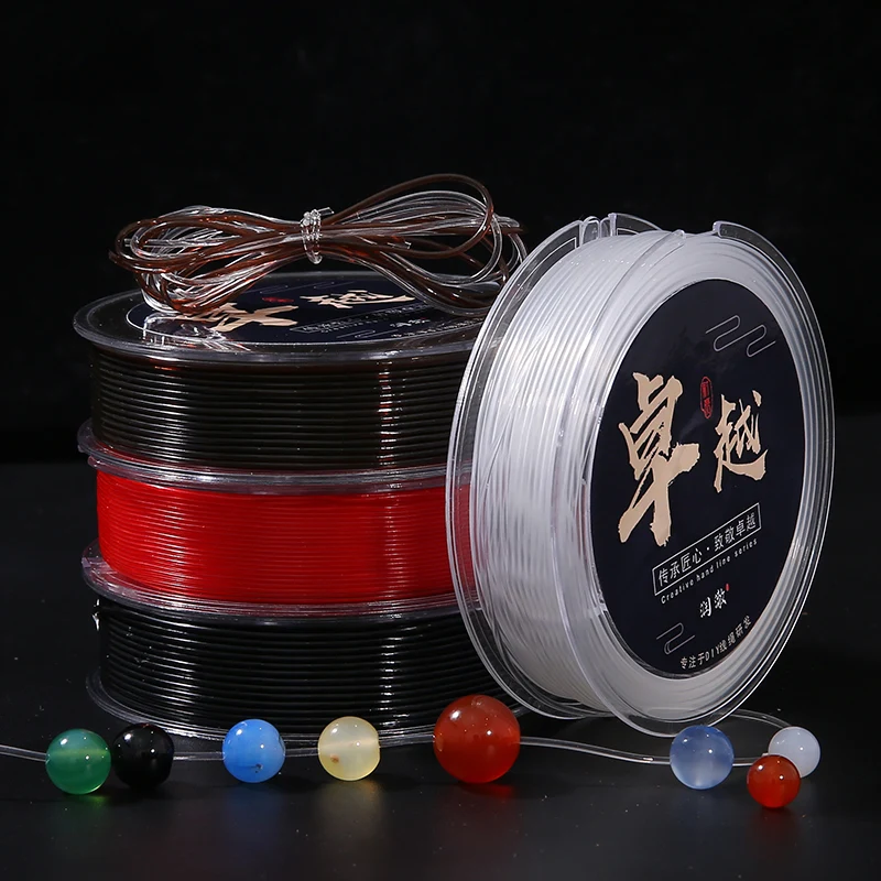 Transparent Elastic Beading Cord TPU, 0.5-1.5mm