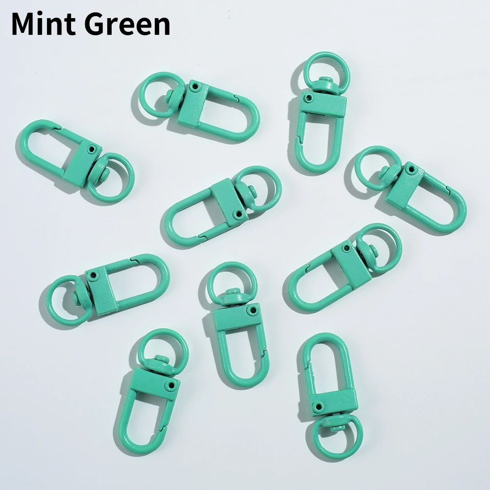 10/20pcs Colorful Metal Plated Lobster Clasp Hooks