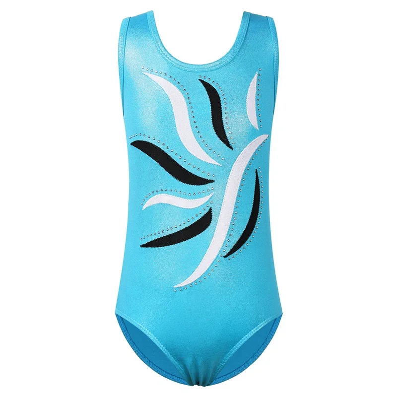 BAOHULU leotardo de gimnasia para niñas, Ropa de baile de actuación, traje de práctica de bailarina, ropa de Ballet profesional sin mangas