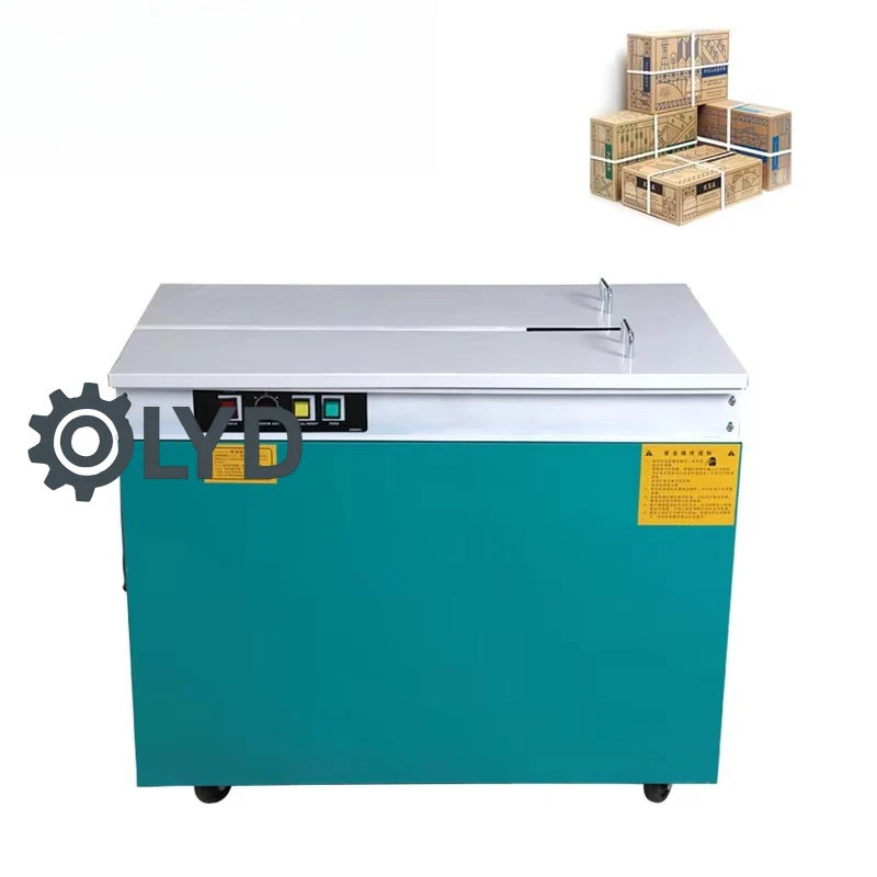 Workbench with Wheel for Business Packaging Strapping Tool Machine PP Closed Frame Baler Semi-automatic Single Motor Hig