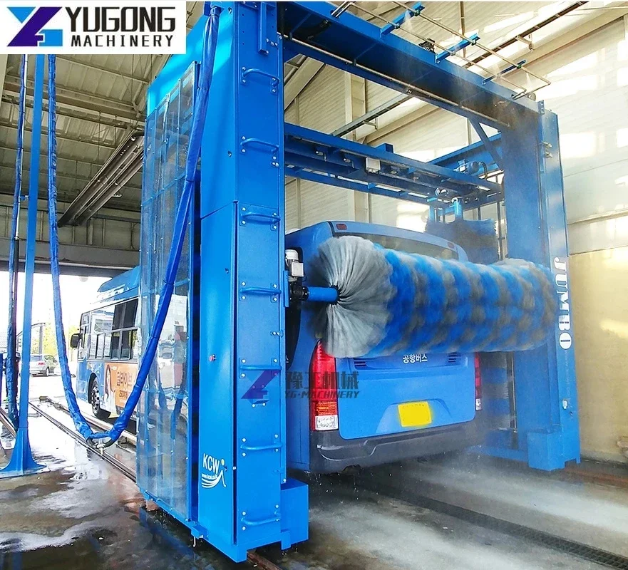 Bus Car Cleaning Machine Professional Supplier Movable 2pcs Vertical Brush Automatic Truck Bus Car Washing Machine High Speed