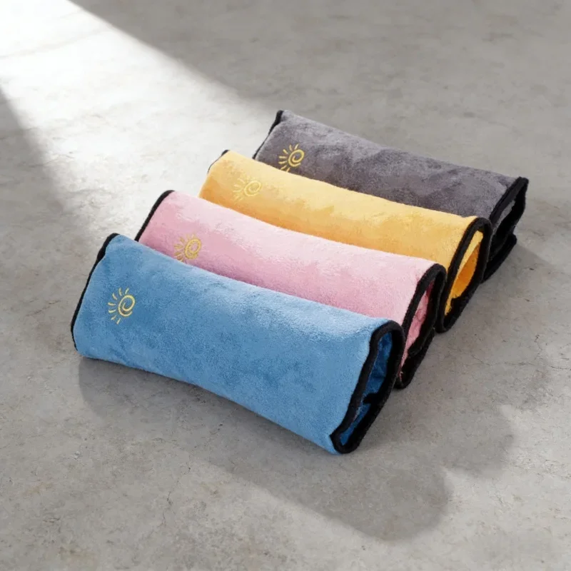 

Аксессуары для стайлинга автомобилей, детский автомобильный ремень безопасности, подушка, мягкий плюшевый плечевой ремень, подушка, защита головы, опоры