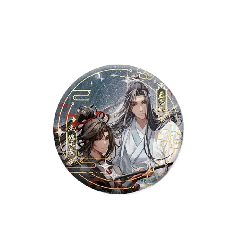 Nowa gra arcymistrz demonicznej broszki uprawa mod Dao Zu Shi Wei Wuxian Lan Wangji Cosplay odznaka przypinki blaszana broszka rekwizyty