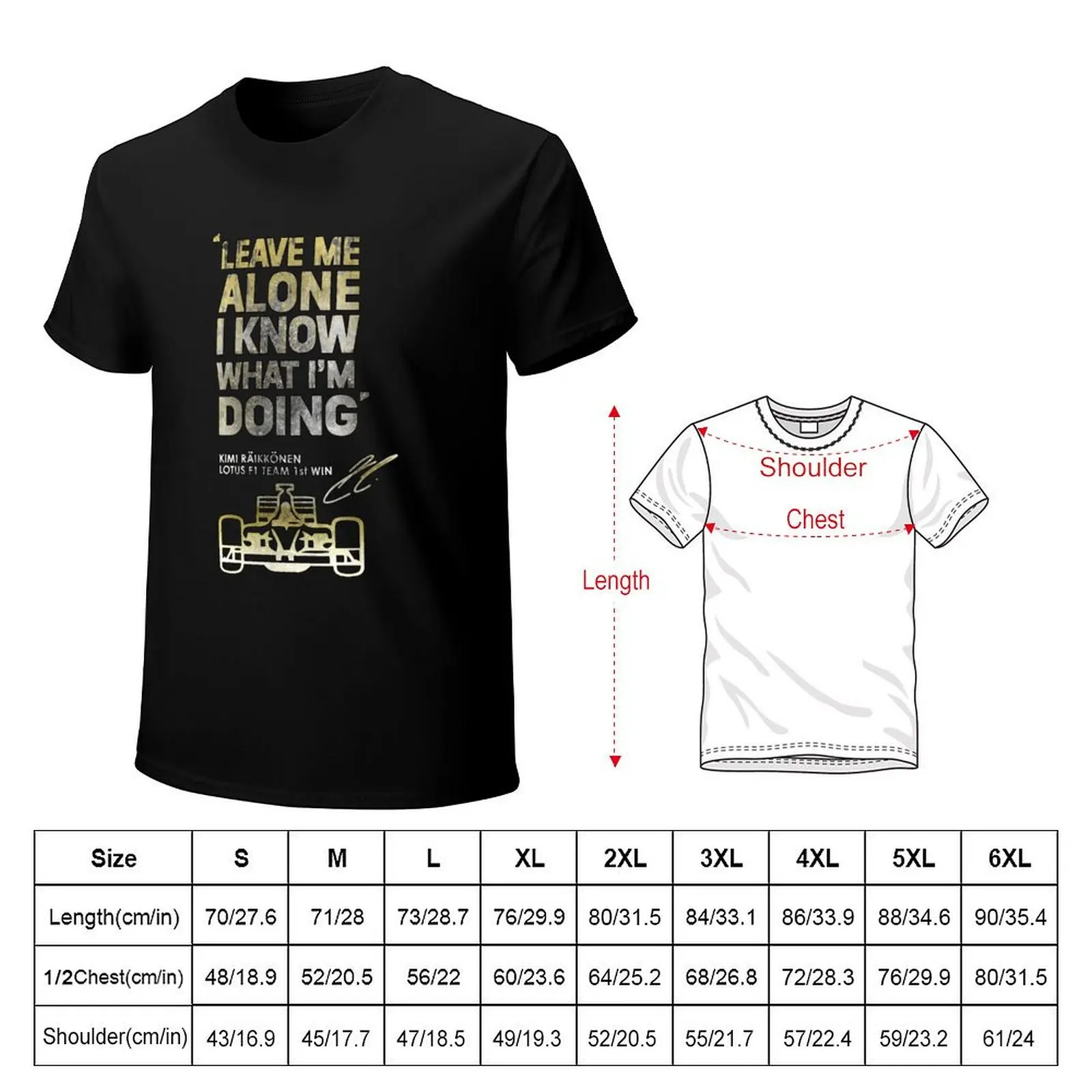 Kimi Raikkonen Leave Me Alone Graphic For Men Women Vintage Trending T-shirt boys whites mens t shirt