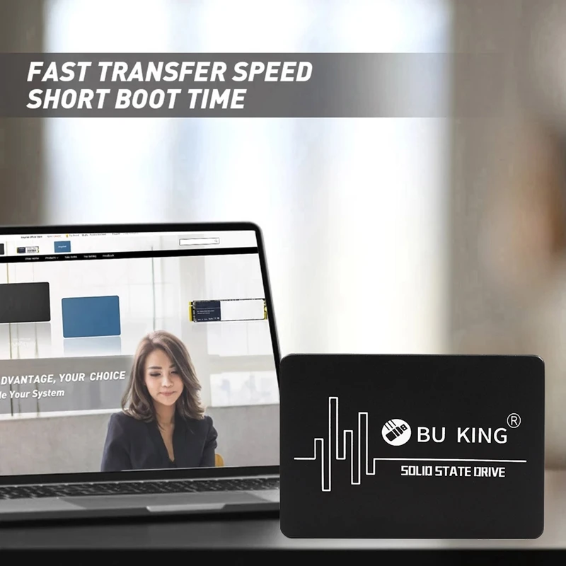BU KING SSD 2.5-Inch SATA III 6.0Gbps 500M/S Computer Built-In Solid State Drive