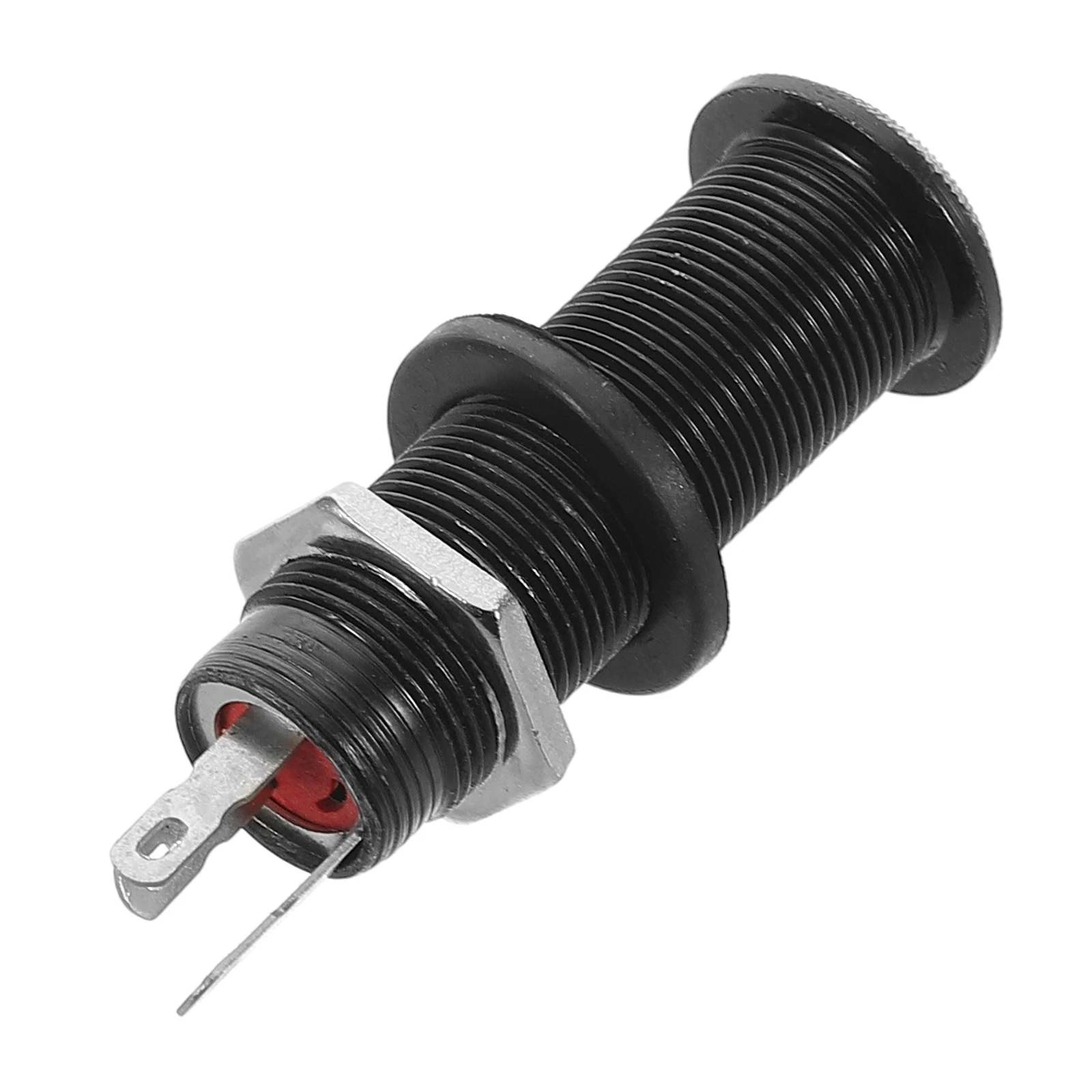 Guitar Bass Pickups Mono Jack Metal Plug Input Output Endpin Socket Threaded Cylinder Sockets Electric Guitar Bass Barrel