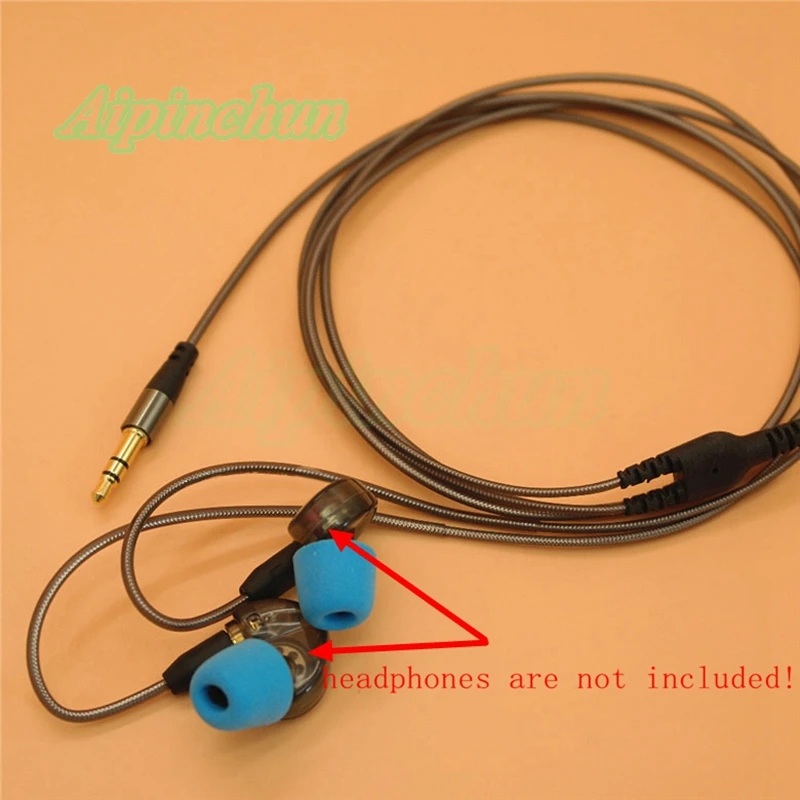 Aipinchun 3.5mm Jack Earphone Cable Replacement Headphones MMCX Wire for Shure SE215 SE315 SE535 SE846 SE425 UE900 for Westone