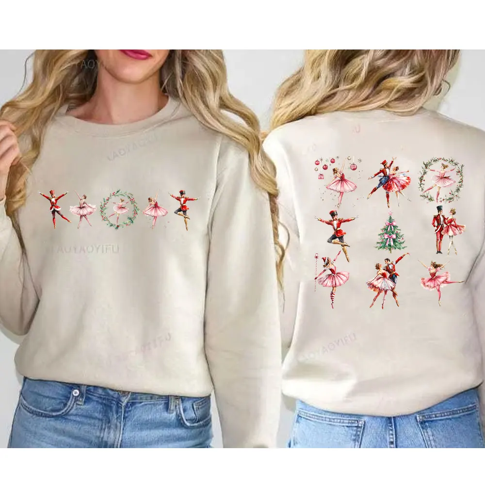 Nutcracker Sweatshirt Christmas Sweatshirt Nutcracker Ballet Shirt Gift for Dancer Christmas Party Sweater Ballet Stages Russia