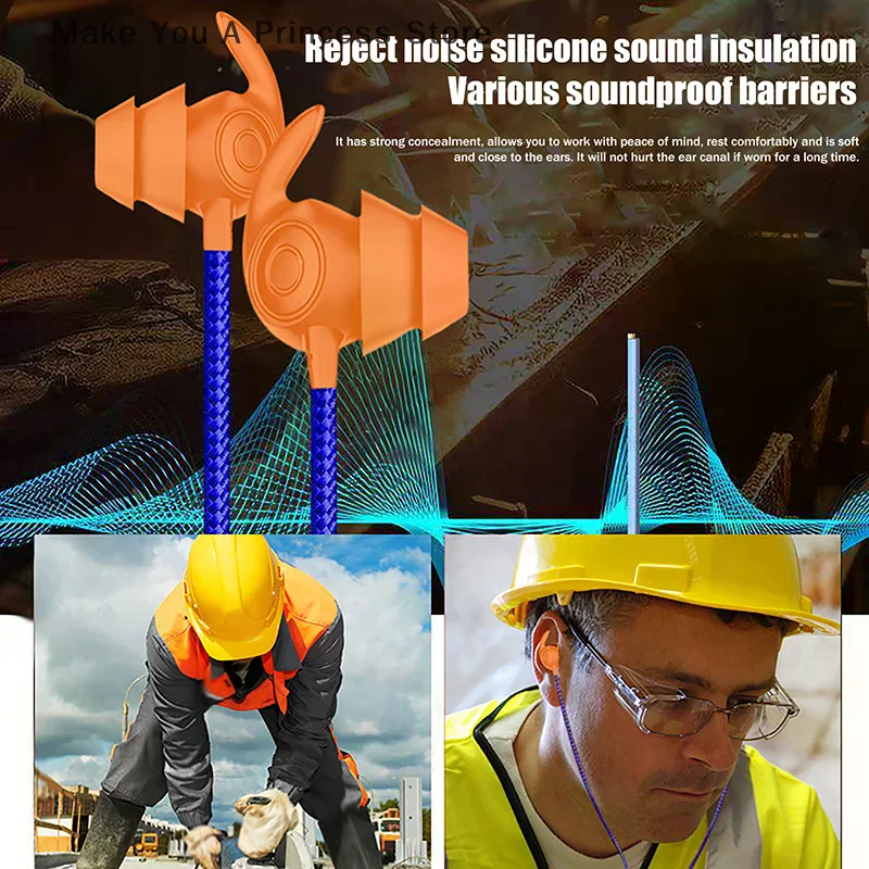 Labor Protection Noise Reduction Earphone Industrial Protection Work Eavesdropping Use At Work Factory Noise Reduction Earphone