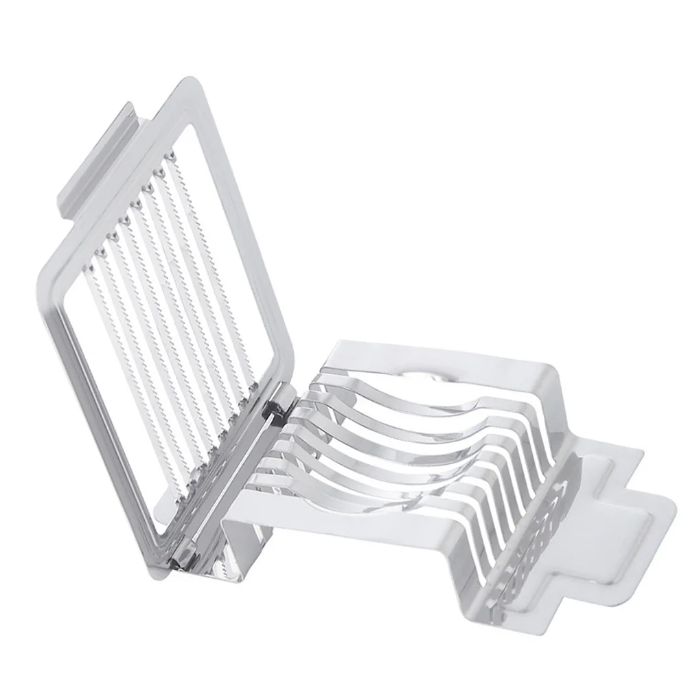 

Stainless Steel Egg Slicer Silver Multipurpose Kitchen Tool for Eggs Mushrooms Strawberries Kiwis Fast Comfortable