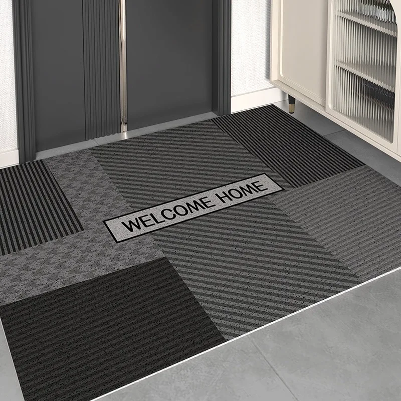 

Entrance Doormat Simple Black Dirt Resistance Welcome Floor Mat Suitable for Living Room Bathroom Corridor Bedroom Outdoor Rug