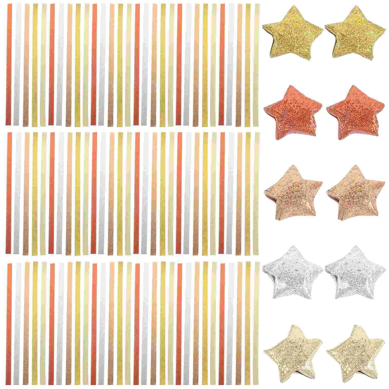 200 Pcs Origami Lucky Star Material Paper Square Double Sided DIY Craft Folding Papers for Crafts Making Supplies