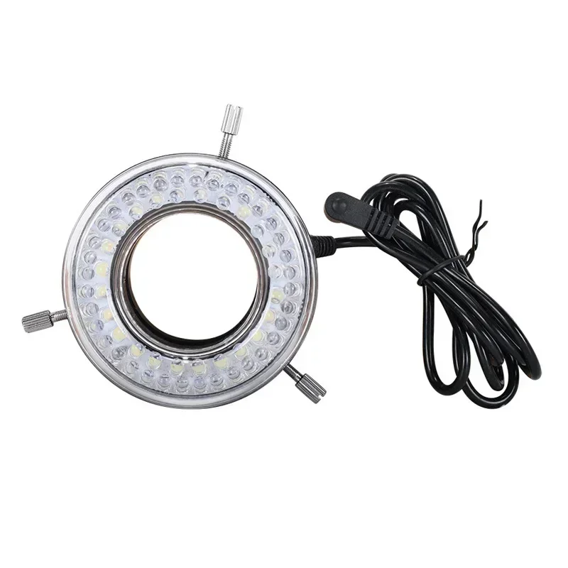 Adjustable Brightness Light Source 60 PCS White LED Beads Ring Light Illuminant for Industrial Microscope Microscopio TVE Tools