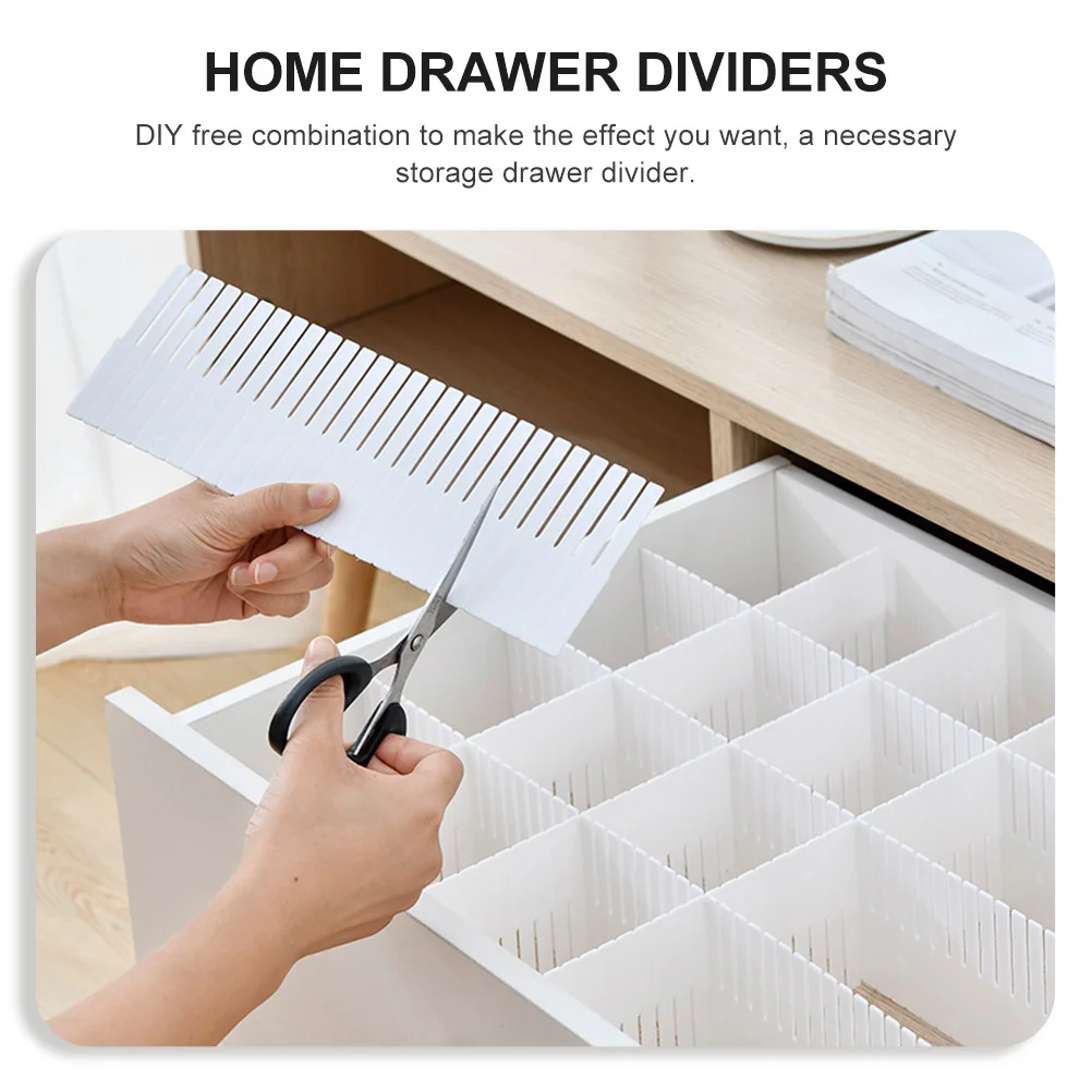 10 Pcs Drawer Divider Partition Organizational for Bedroom Organizer Wardrobe Organizations Organiser Sock