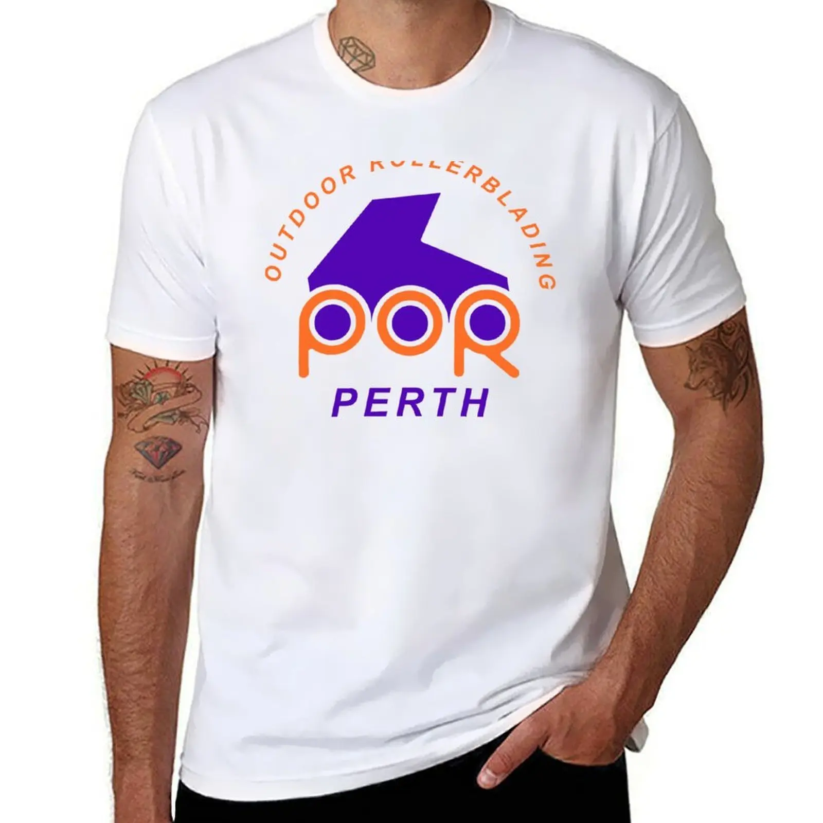 

The Original Perth Outdoor Rollerblading logo T-Shirt t shirts cotton 100% t shirt personalised T-Shirt
