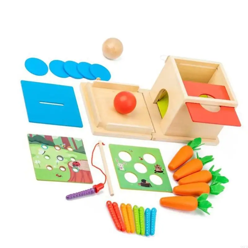 Cubo actividad y juguete apilado para niños Set madera educativa