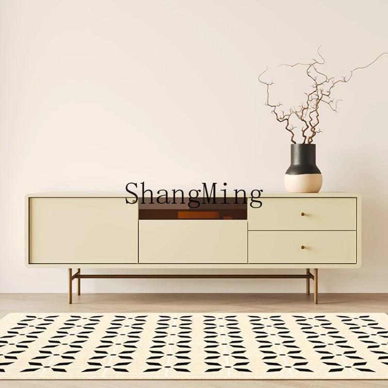 

ZYY coffee table TV cabinet combination solid wood home modern simple small apartment TV floor cabinet