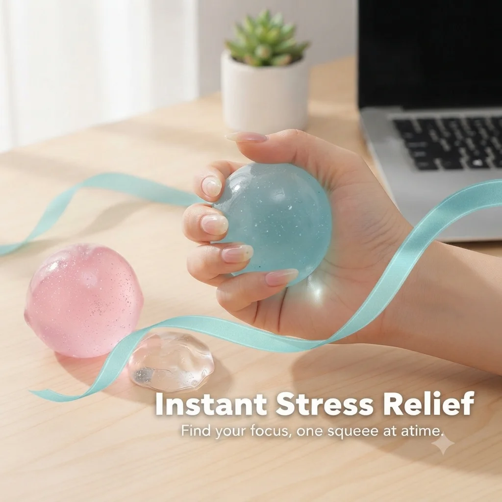 Maltose Squishy Mochi Anti Stress Fidget Toy Soft Sensory Toy for Teens School Break Anxiety Relief