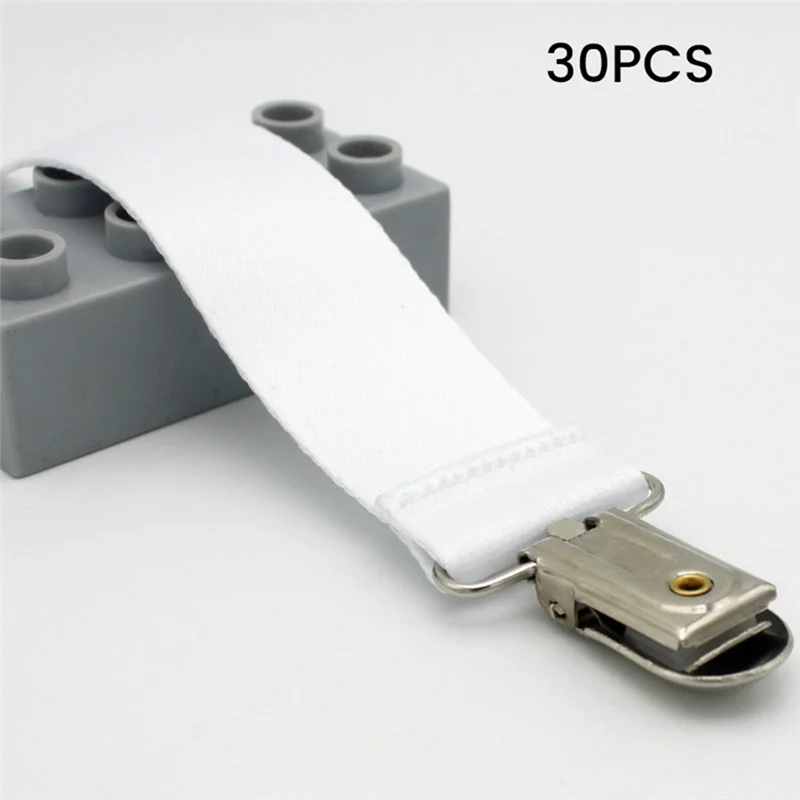 

Textile Clip-On Pacifier Food Grade Sublimation Blank Universal Baby Pacifier With Clip,30Pcs White-Y78A