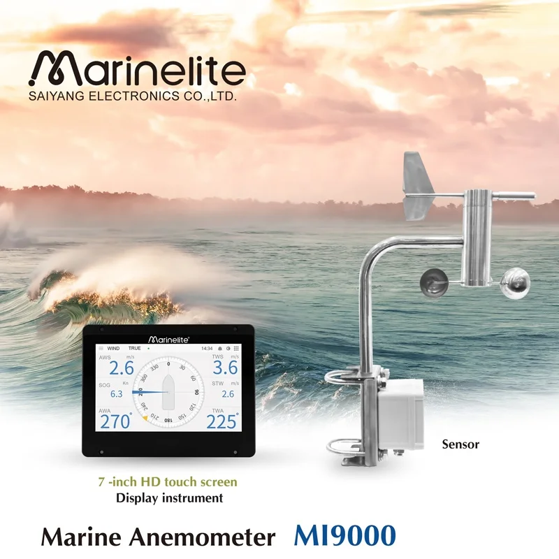 Electronic Marine Anemometer Wind Speed and Direction Meter Instrument for Marine Supplies