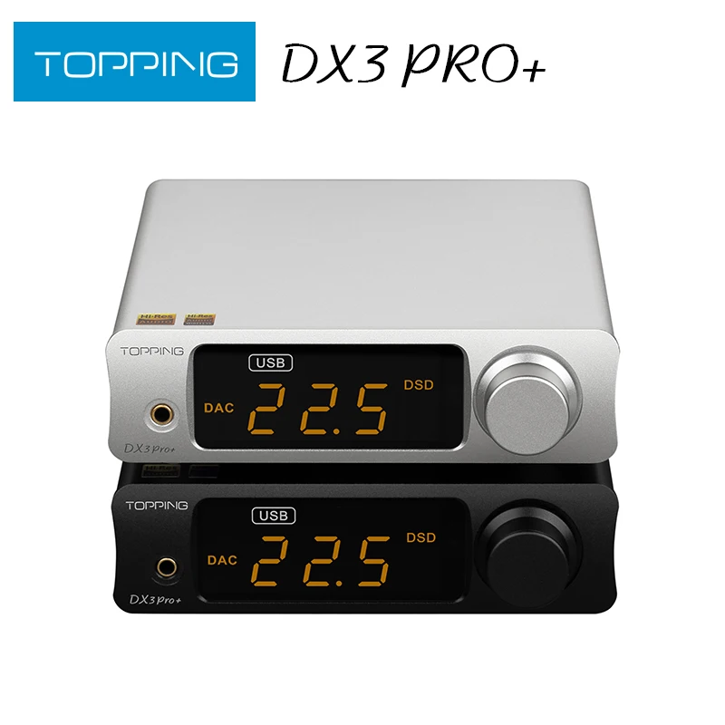 TOPPING DX3 PRO+ DAC Headphone Amplifier ES9038Q2M Decoder Bluetooth 5.0 LDAC Audio DX3 PRO with Remote Control DX3 PRO PLUS