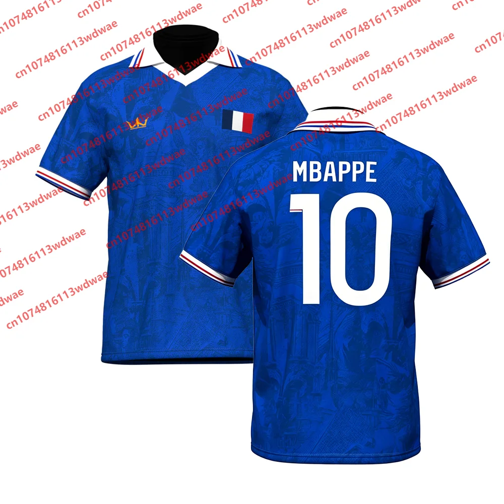 France Style clothing Football Jersey Quick-Drying Mbappé 10 Jersey Outdoor football Dembele 7 Special Edition OLISE 11 Kid Tee
