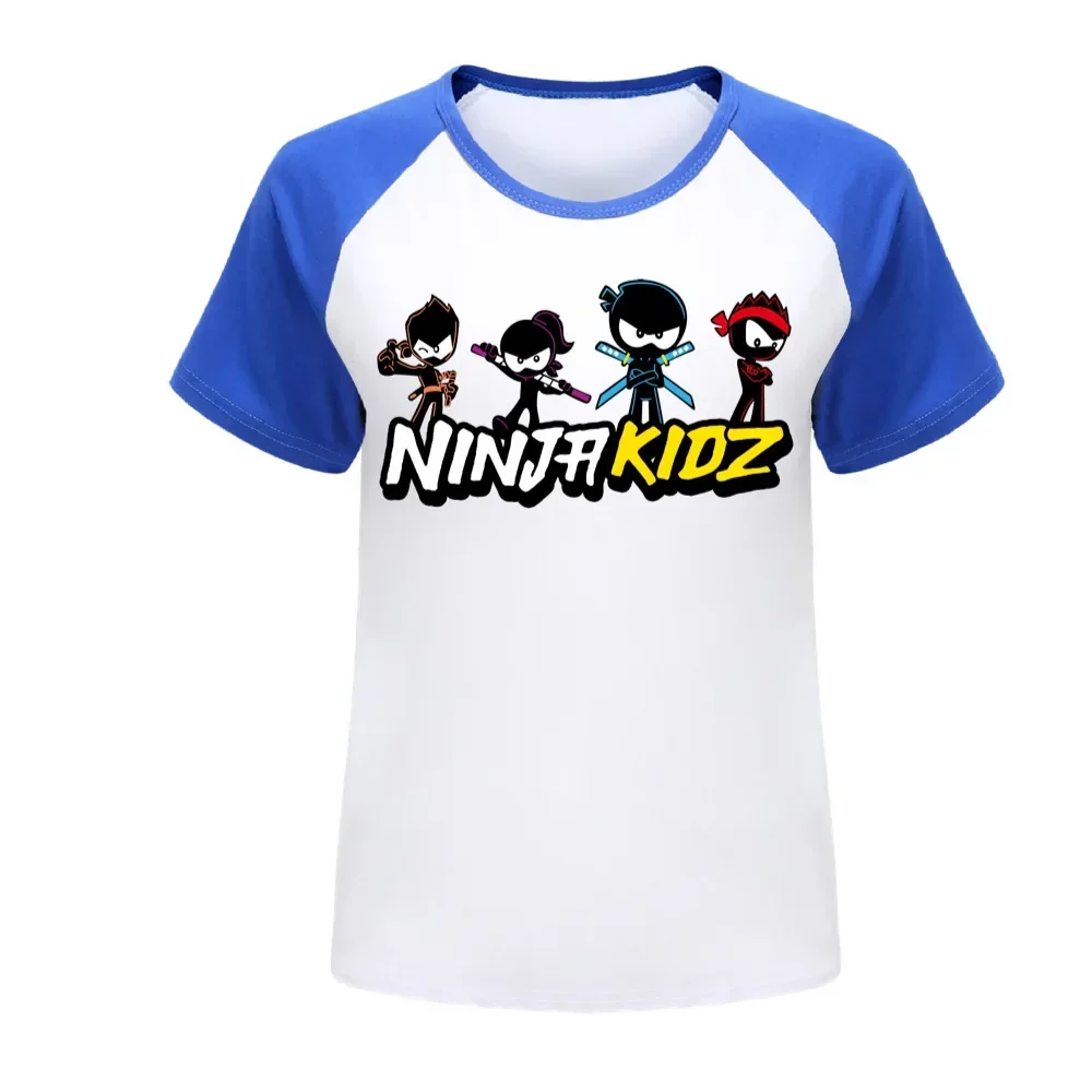 Boys T Shirt Summer NINJA KIDZ 3D Printed T-shirt Kids Funny Harajuku Fashion Top Boys&Girls Tee Tops 2-16 Years