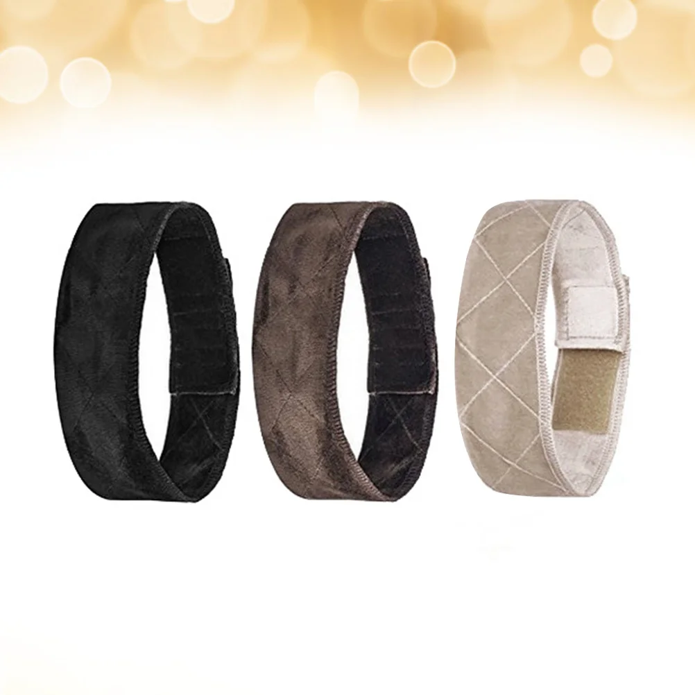 

3pcs Adjustable Hair Band For Grip Security Stretchable Band Soft Cloth Material Prevents Headaches Comfort Headband For