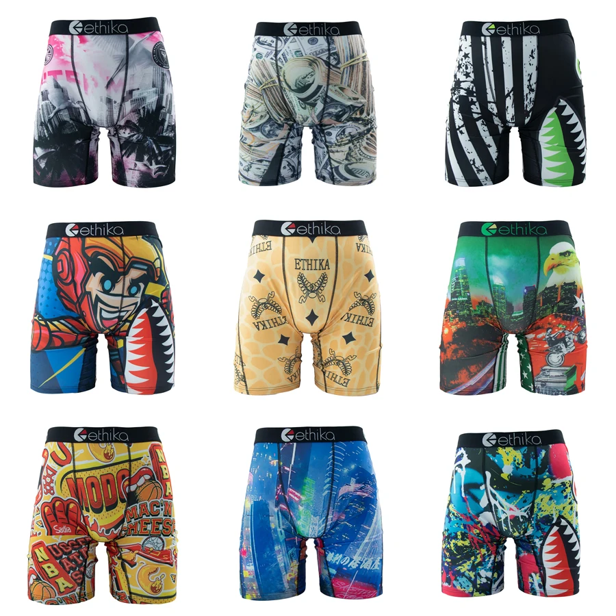 

ETHIKA мужское нижнее белье боксеры 1 шт. сексуальные дышащие сетчатые мужские трусы для плавания размера плюс мужские трусы мужские боксеры трусы
