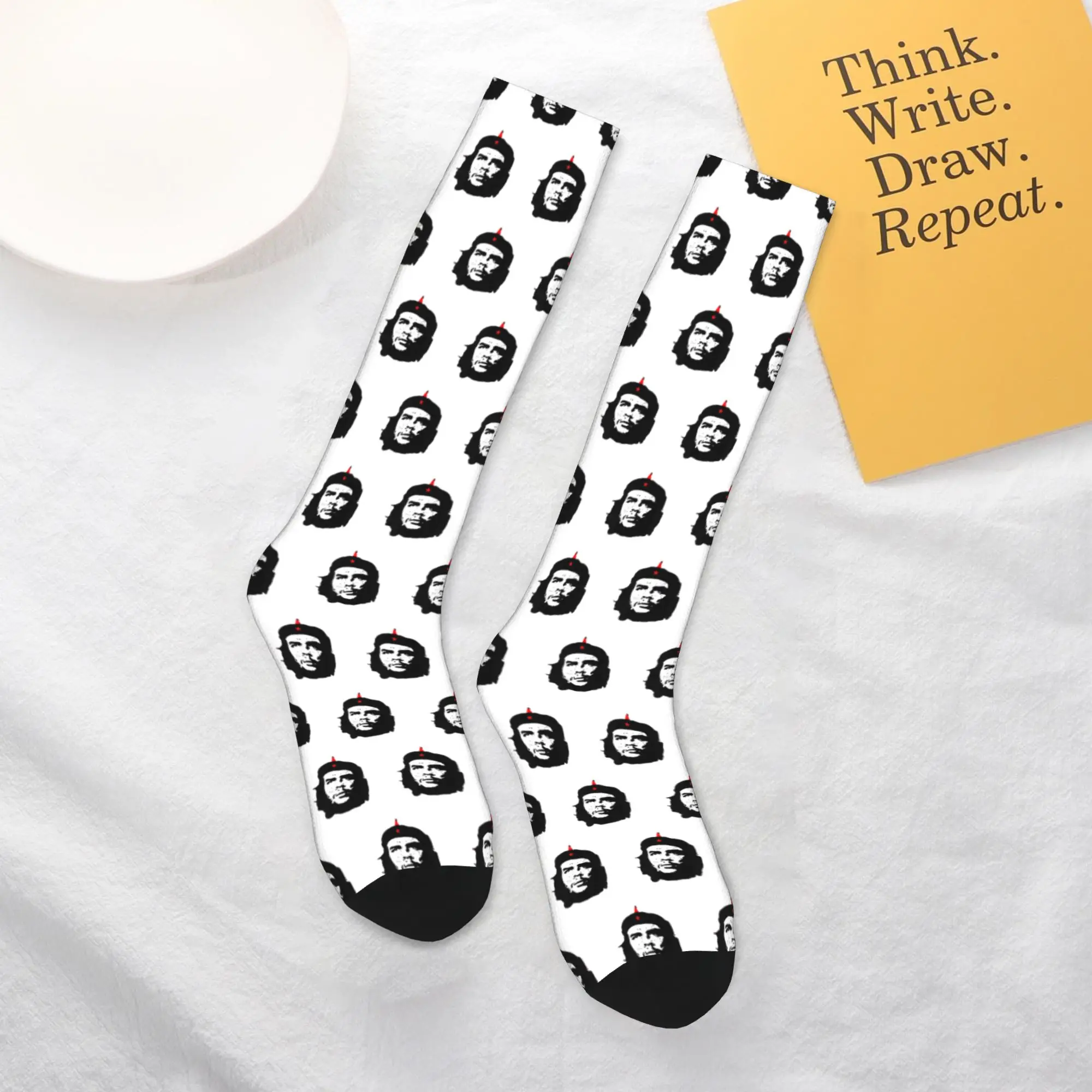 

All Seasons Crew Stockings Che Guevara Socks Harajuku Funny Hip Hop Long Socks Accessories for Men Women Christmas Gifts