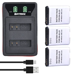 3X 1850mAh EN-EL23 wymiana baterii litowo-jonowej + ładowarka USB z LED do Nikon Coolpix P610, S810c B700, P900, P600, aparat cyfrowy