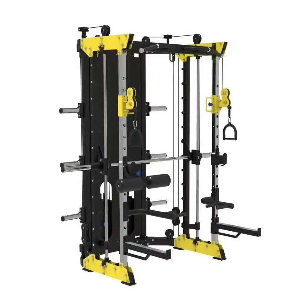 

Multi Functional Weight Stack Squat Rack Smith Machine Gym