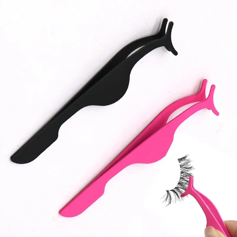 1Pcs Professional Magnetic Eyelashes Extension Applicator Stainless Steel False Eyelashes Curler Tweezer Clip Clamp Makeup Tool